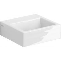 Clou Flush umywalka 28x27 cm prostokątna ścienna-nablatowa biała CL/03.03011