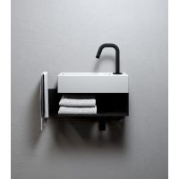 Clou Flush umywalka 36x18 cm prostokątna ścienna-nablatowa biała CL/03.03030