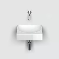 Clou Vale umywalka 28x19 cm prostokątna ścienna-nablatowa biała CL/03.03160