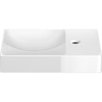 Clou Vale umywalka 38x19 cm prostokątna ścienna-nablatowa biała CL/03.03161.01.R