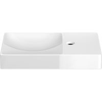 Clou Vale umywalka 45x19 cm prostokątna ścienna-nablatowa biała CL/03.03162.01.R