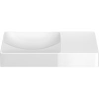 Clou Vale umywalka 45x19 cm prostokątna ścienna-nablatowa biała CL/03.03162.R