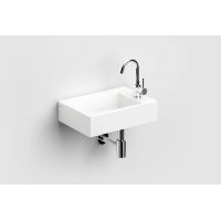 Clou Flush umywalka 42,5x29 cm prostokątna ścienna-nablatowa biała CL/03.03220