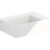 Clou New Flush umywalka 35,5x24,5 cm prostokątna ścienna-nablatowa biała CL/03.03420