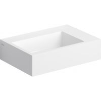 Clou Flush umywalka 42,5x29 cm prostokątna ścienna-nablatowa biała CL/03.08221