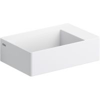 Clou New Flush umywalka 35,5x24,5 cm prostokątna ścienna-nablatowa biała CL/03.13420