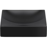 Clou Vale umywalka 28x19 cm prostokątna ścienna-nablatowa czarna CL/03.30160