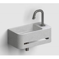 Clou InBe umywalka 43x23 cm prostokątna ścienna szary IB/03.71030.02.01.R 