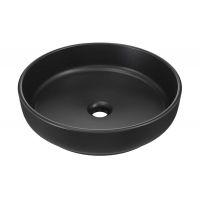 Comad River 1 umywalka 40x40 cm okrągła nablatowa czarny mat RIVER 1 BLACK MATT UN 40 ( E-6595 )