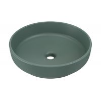 Comad River 1 umywalka 40x40 cm okrągła nablatowa zielony mat RIVER 1 FOREST GREEN MATT UN 40 ( E-6595 )
