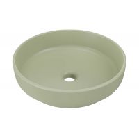 Comad River 1 umywalka 40x40 cm okrągła nablatowa oliwkowy mat RIVER 1 OLIVE GREEN MATT UN 40 ( E-6595 )