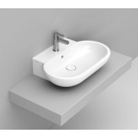 Ceramica Dolomite Mirto umywalka 65x46 cm owalna meblowa biała D461401