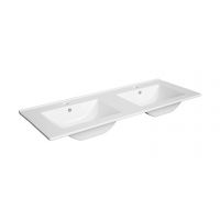 Defra Plan umywalka 120x46 cm prostokątna meblowa-podwójna biała 1728