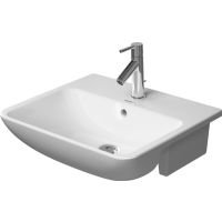 Duravit ME by Starck umywalka 55x45,5 cm półblatowa półokrągła biała 0378550000