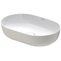 Duravit Luv umywalka 60x40 cm owalna nablatowa biały/szary satynowy 0379602300