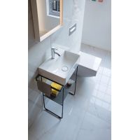 Duravit DuraSquare umywalka 45x35 cm meblowa prostokątna WonderGliss biała 07324500411