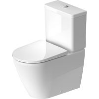 Duravit D-Neo miska WC kompaktowa stojąca Rimless WonderGliss biała 20020900001