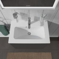 Duravit ME by Starck Compact umywalka 63x40 cm meblowa prostokątna biała 2342630000