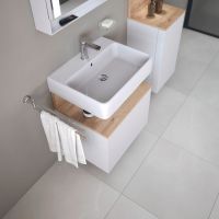 Duravit Qatego umywalka 60x47 cm meblowa prostokątna HygieneGlaze biały połysk 2382602000