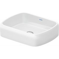 Duravit Qatego umywalka 50x40 cm prostokątna nablatowa biała 2384500079