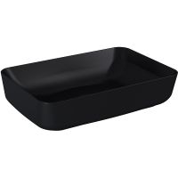 Elita Nomia umywalka 50x39 cm prostokątna nablatowa black matt RE040500057160