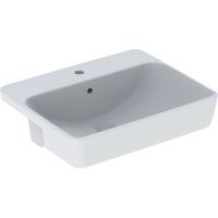 Geberit Variform umywalka 55x45 cm częściowo wpuszczana prostokątna KeraTect biała 500.681.00.1