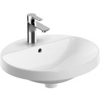 Geberit Variform umywalka 50x45 cm wpuszczana owalna KeraTect biała 500.712.00.2