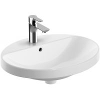 Geberit Variform umywalka 55x45 cm wpuszczana owalna KeraTect biała 500.720.00.2