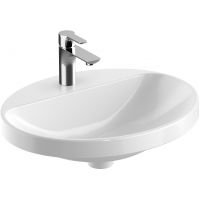 Geberit Variform umywalka 55x45 cm wpuszczana owalna KeraTect biała 500.723.00.2