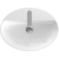 Geberit Variform umywalka 60x45 cm nablatowa owalna KeraTect biała 500.773.00.2