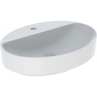 Geberit Variform umywalka 60x45 cm nablatowa owalna KeraTect biała 500.773.00.2