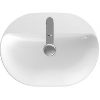 Geberit Variform umywalka 60x45 cm nablatowa owalna KeraTect biała 500.778.00.2