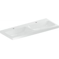Geberit iCon Light umywalka 120x48 cm podwójna prostokątna KeraTect biała 501.838.00.6