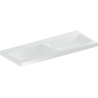 Geberit iCon Light umywalka 120x48 cm podwójna prostokątna KeraTect biała 501.838.00.8