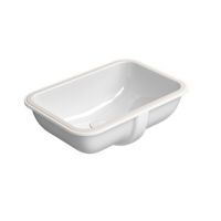 GSI Pura umywalka 50x35 cm prostokątna podblatowa biała 724711