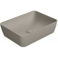 GSI Sand umywalka 50x38 cm nablatowa prostokątna tortora mat 903705
