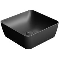 GSI Sand umywalka 38 cm nablatowa kwadratowa czarny mat 903826