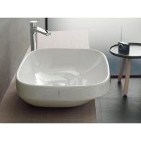 Hatria Abito umywalka 58x48 cm nablatowa prostokątna biała YXXA01