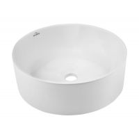 Invena Keto umywalka 42 cm nablatowa okrągła biała CE-14-001