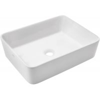 Invena Paros umywalka 48,5x37,5 cm nablatowa prostokątna biała CE-36-001