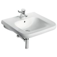 Ideal Standard Contour 21 umywalka 55x54 cm prostokątna ścienna dla niepełnosprawnych biała S216501