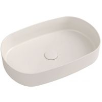 Isvea Infinity umywalka 55x36 cm owalna nablatowa brąz/beż 10NF65055-2K