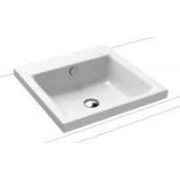 Kaldewei Puro umywalka 46 cm nablatowa kwadratowa model 3153 biała 900306003001