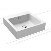 Kaldewei Puro umywalka 46 cm nablatowa kwadratowa model 3156 biała 900606003001