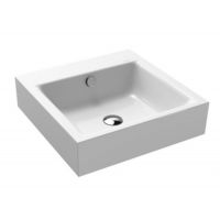 Kaldewei Puro umywalka 46 cm ścienna kwadratowa model 3163 biała 901306003001