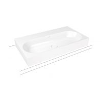 Kaldewei Centro umywalka 90x50 cm nablatowa prostokątna model 3058 biała 903106013001