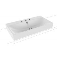 Kaldewei Silenio umywalka 90x46 cm nablatowa prostokątna model 3043 biała 904206033001