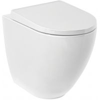 Kludi Resa D miska WC stojąca bez kołnierza ze spłukiwaniem wirowym biały połysk 24WCB0443