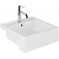 Kludi Resa umywalka 46x46 cm kwadratowa wpuszczana biała 57W0143