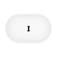 Ksuro 101 umywalka 51,5x32,5 cm nablatowa owalna biała 20005000
